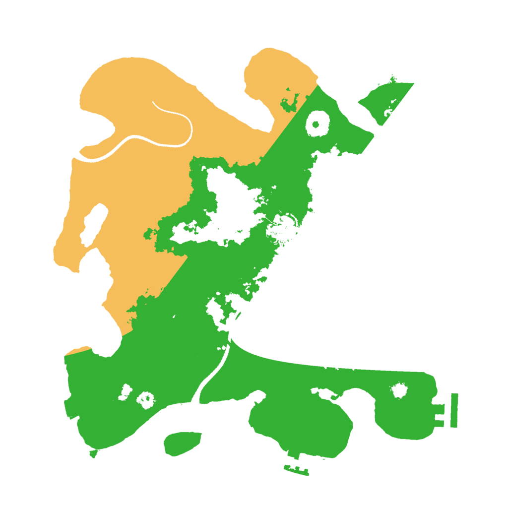 Biome Rust Map: Procedural Map, Size: 3000, Seed: 30796