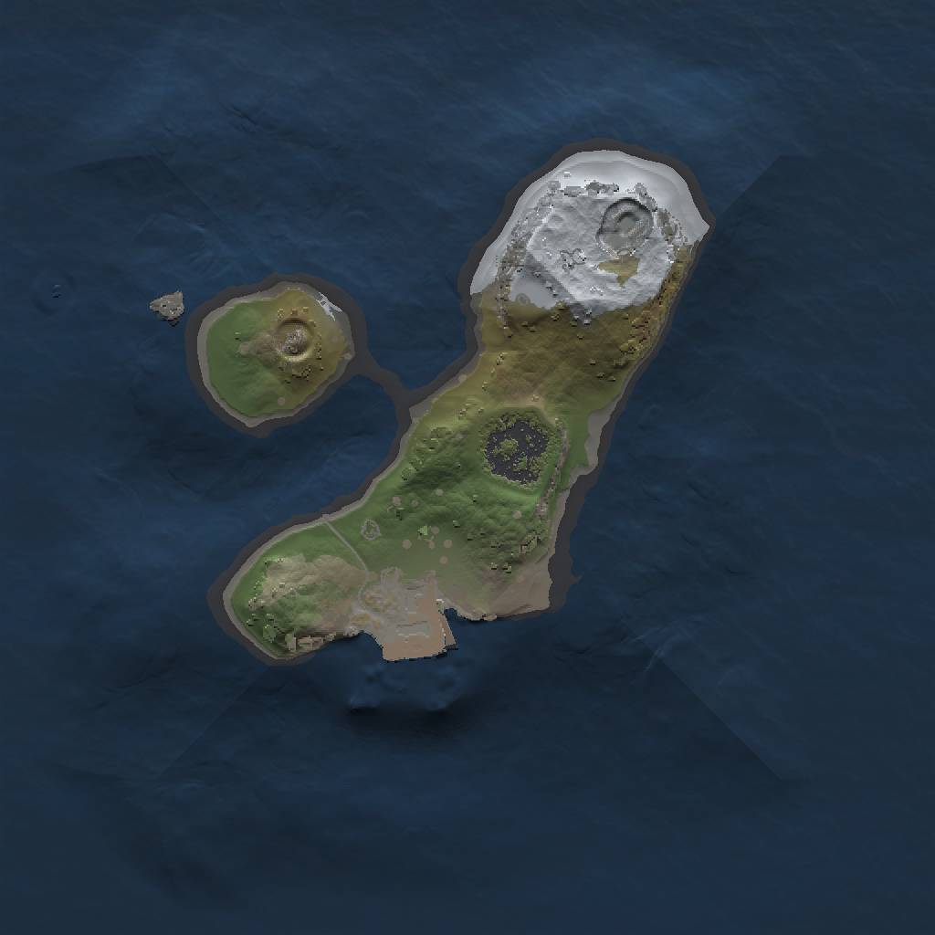 Rust Map: Procedural Map, Size: 1500, Seed: 739502, 3 Monuments