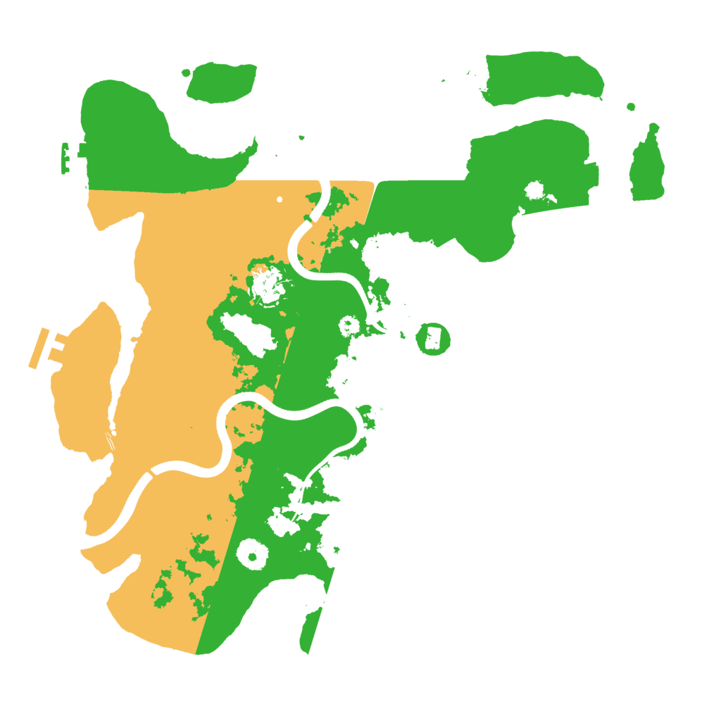 Biome Rust Map: Procedural Map, Size: 3500, Seed: 1877256977