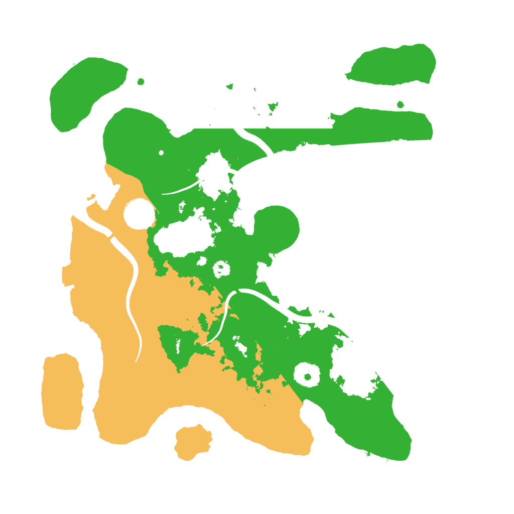 Biome Rust Map: Procedural Map, Size: 3000, Seed: 1236181487