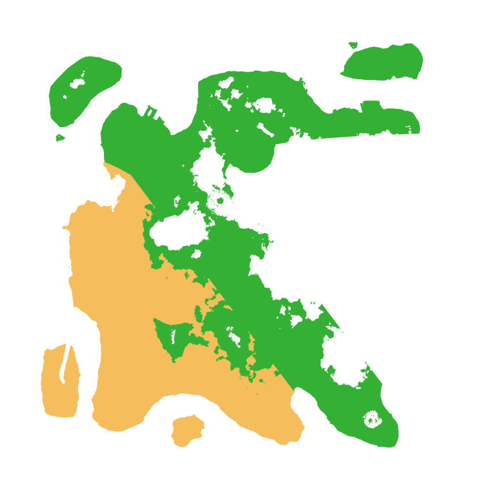 Biome Rust Map: Procedural Map, Size: 3000, Seed: 1236181487