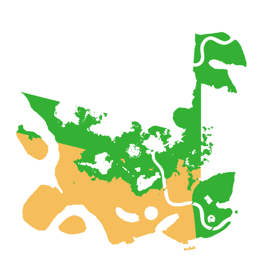 Biome Rust Map: Procedural Map, Size: 3500, Seed: 120805006