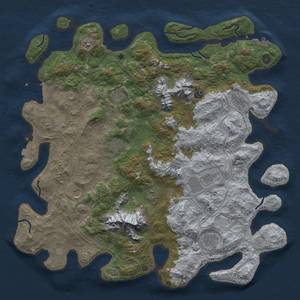 Thumbnail Rust Map: Procedural Map, Size: 5000, Seed: 21314, 19 Monuments