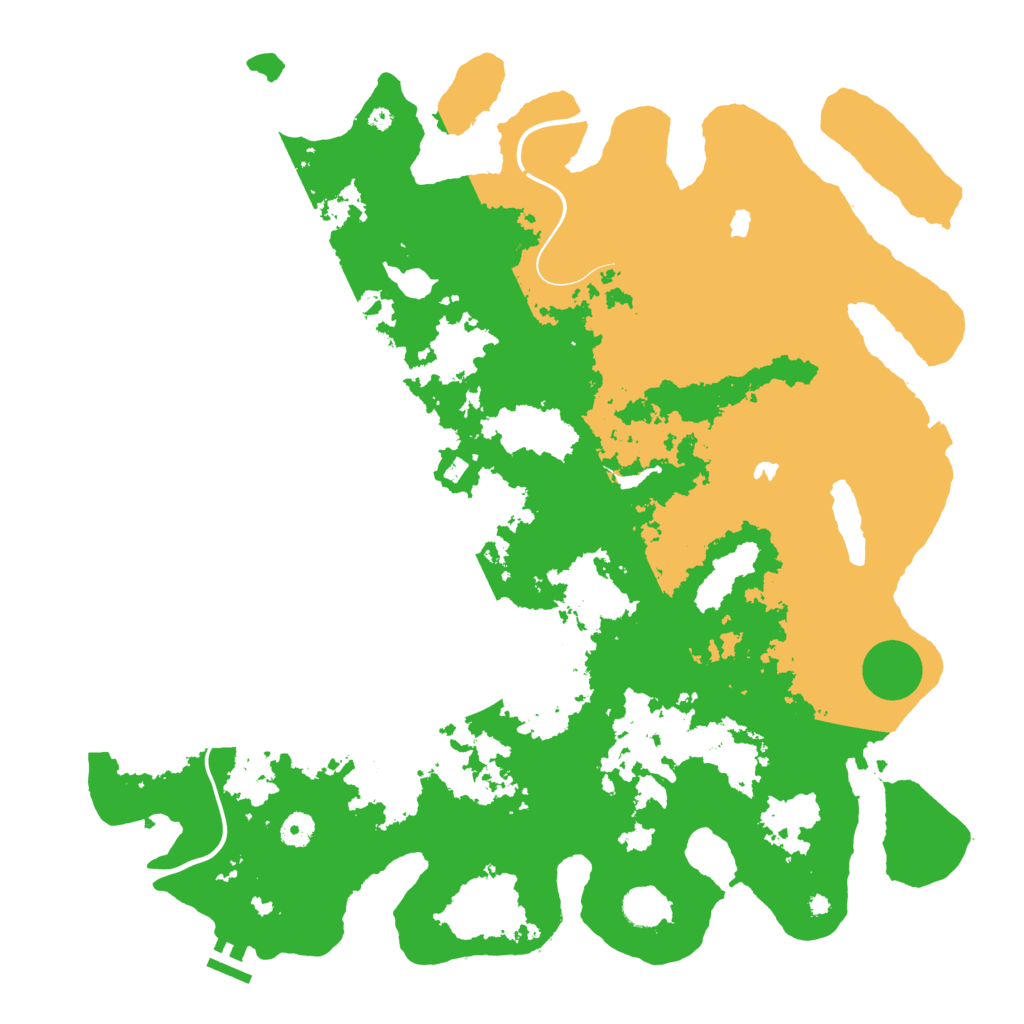 Biome Rust Map: Procedural Map, Size: 4500, Seed: 1209381275