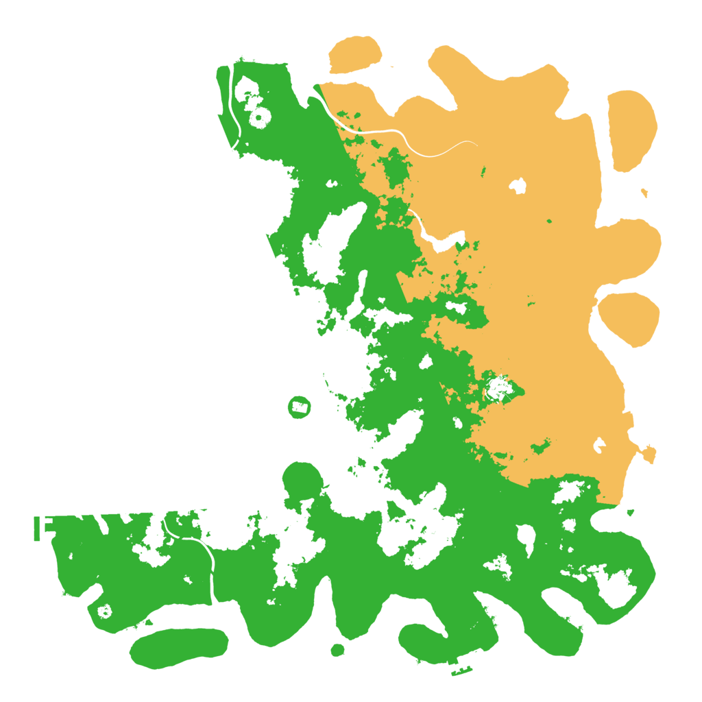 Biome Rust Map: Procedural Map, Size: 5000, Seed: 1656225276