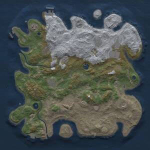 Thumbnail Rust Map: Procedural Map, Size: 3850, Seed: 797066112, 15 Monuments