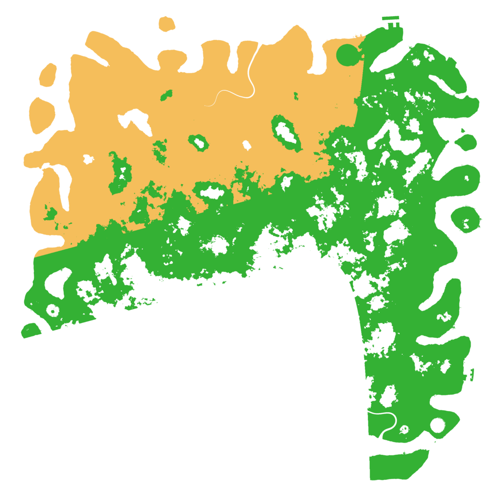 Biome Rust Map: Procedural Map, Size: 6000, Seed: 1176022512