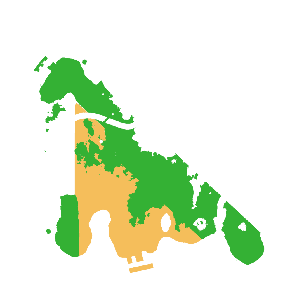 Biome Rust Map: Procedural Map, Size: 2500, Seed: 1548652