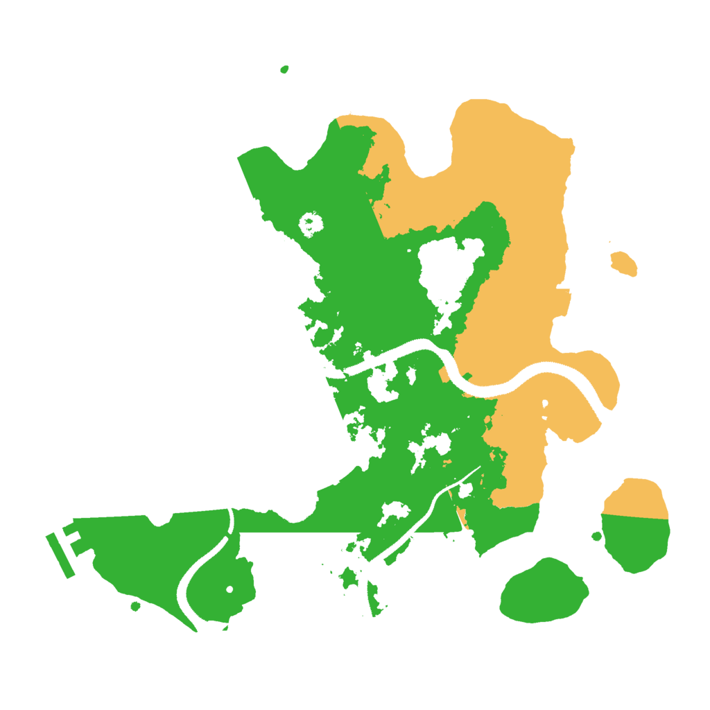 Biome Rust Map: Procedural Map, Size: 3000, Seed: 1797698307