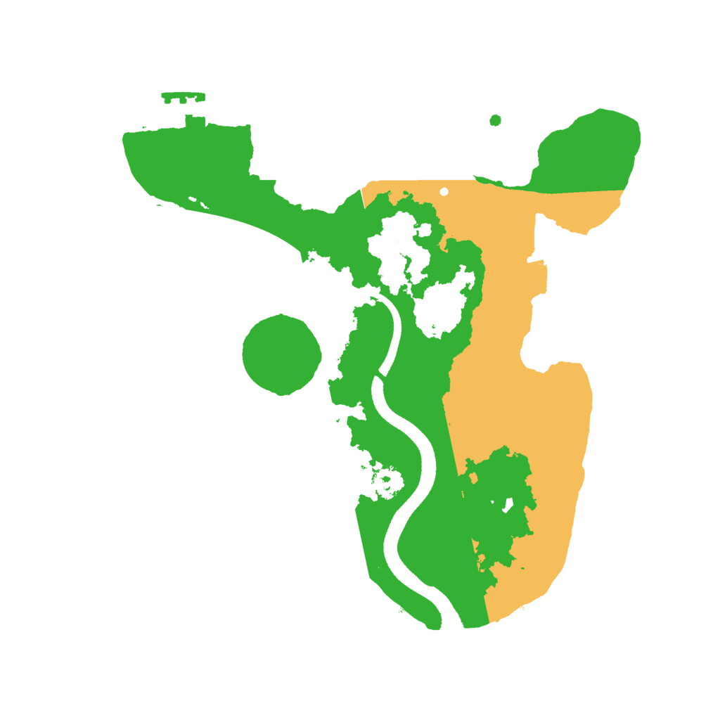 Biome Rust Map: Procedural Map, Size: 2500, Seed: 733532072