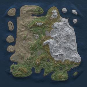 Thumbnail Rust Map: Procedural Map, Size: 4000, Seed: 522220121, 17 Monuments