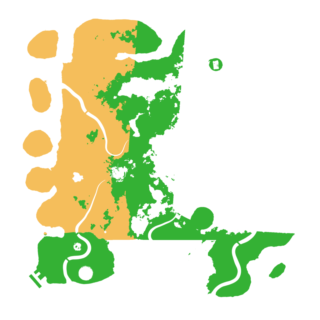 Biome Rust Map: Procedural Map, Size: 4000, Seed: 522220121