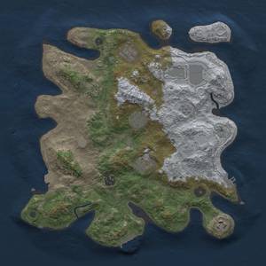 Thumbnail Rust Map: Procedural Map, Size: 3600, Seed: 21806, 16 Monuments