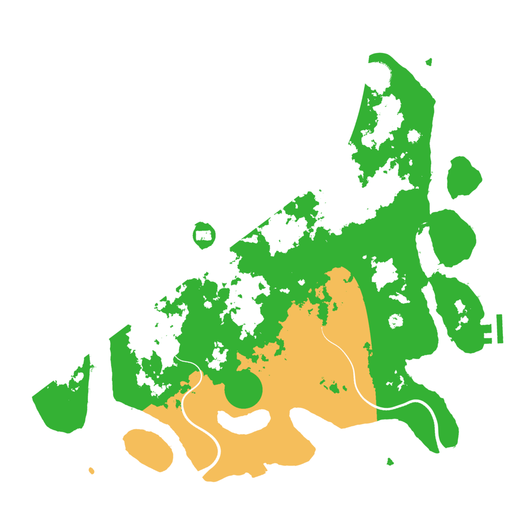 Biome Rust Map: Procedural Map, Size: 3600, Seed: 11806