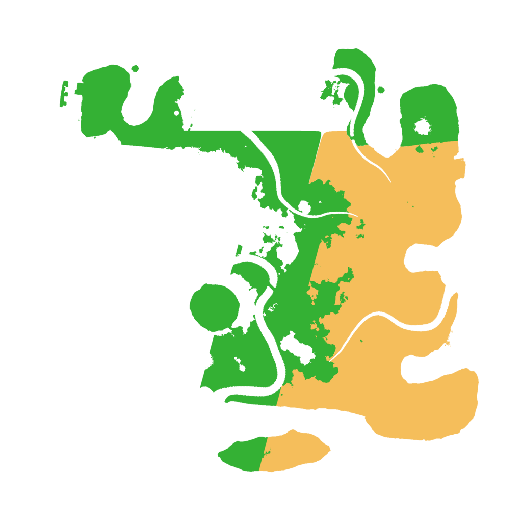 Biome Rust Map: Procedural Map, Size: 3000, Seed: 2250