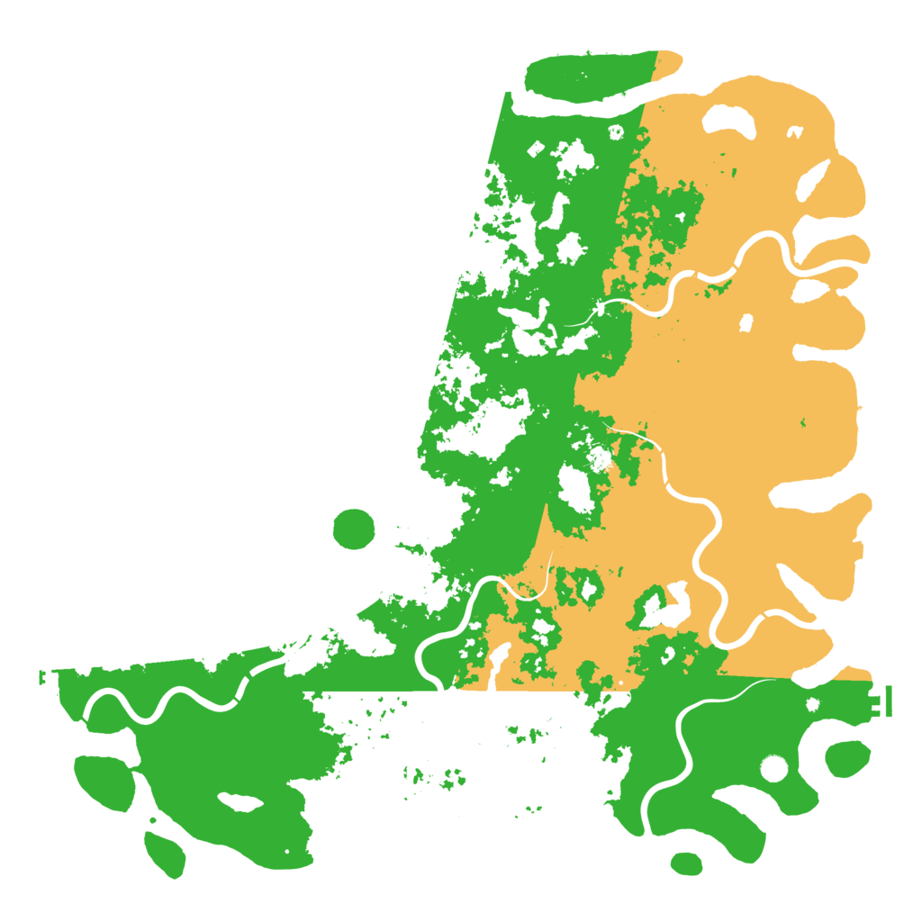 Biome Rust Map: Procedural Map, Size: 6000, Seed: 1555450349