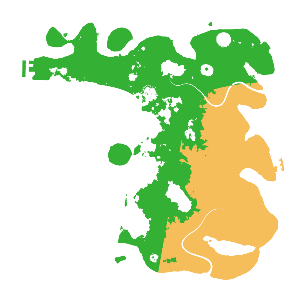 Biome Rust Map: Procedural Map, Size: 3600, Seed: 691393190