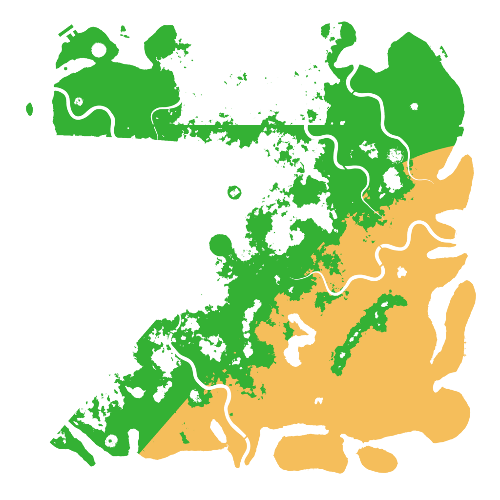 Biome Rust Map: Procedural Map, Size: 6000, Seed: 122268930