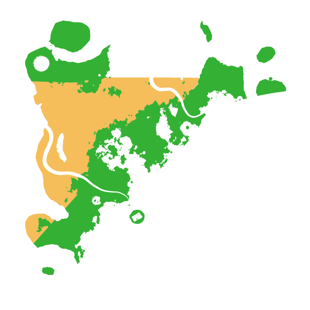 Biome Rust Map: Procedural Map, Size: 3500, Seed: 1145356194