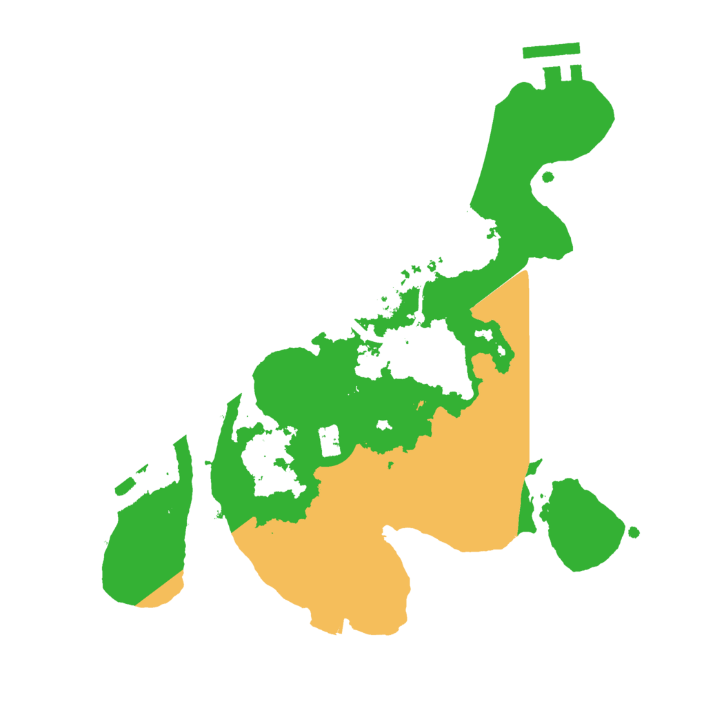 Biome Rust Map: Procedural Map, Size: 2500, Seed: 751488616