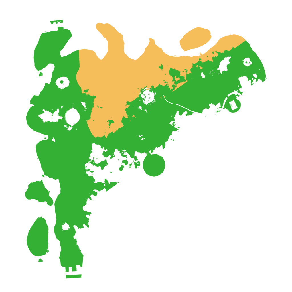 Biome Rust Map: Procedural Map, Size: 3500, Seed: 233407979