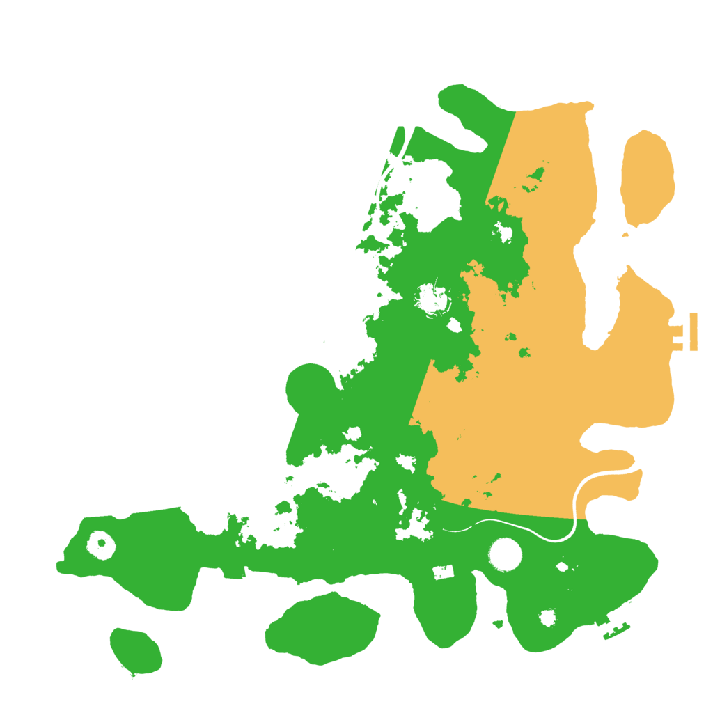 Biome Rust Map: Procedural Map, Size: 3800, Seed: 520