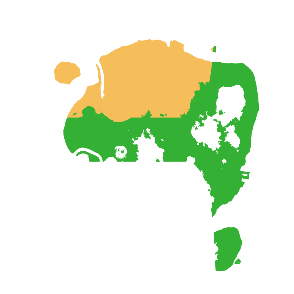 Biome Rust Map: Procedural Map, Size: 2400, Seed: 1816358001