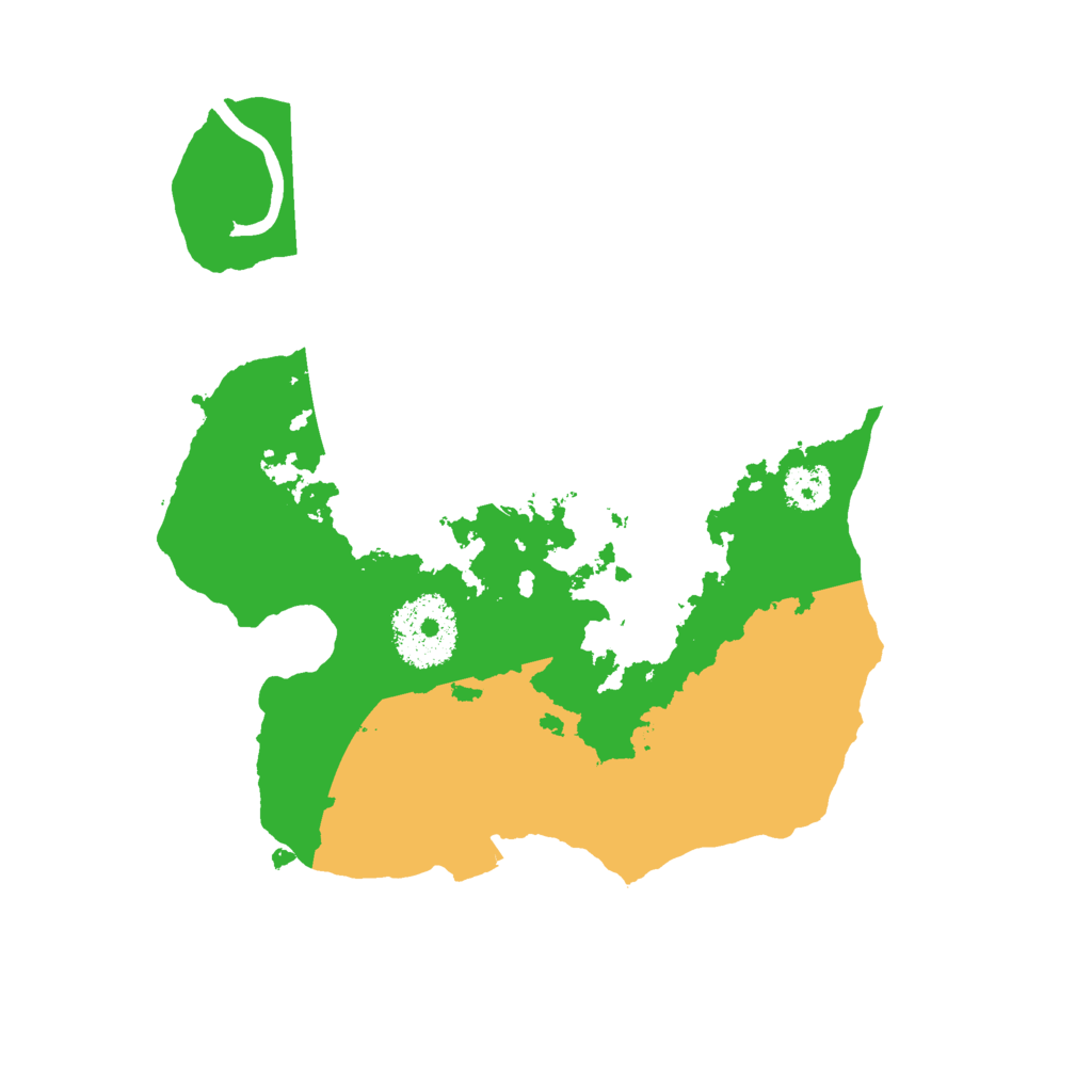 Biome Rust Map: Procedural Map, Size: 2400, Seed: 141220177