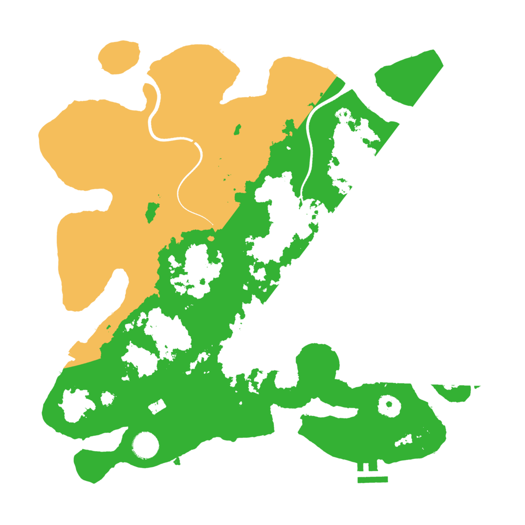 Biome Rust Map: Procedural Map, Size: 3500, Seed: 2089630