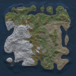 Thumbnail Rust Map: Procedural Map, Size: 4000, Seed: 49079048, 18 Monuments