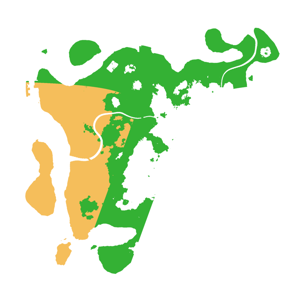 Biome Rust Map: Procedural Map, Size: 3000, Seed: 1258967070
