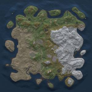 Thumbnail Rust Map: Procedural Map, Size: 4000, Seed: 572397505, 16 Monuments