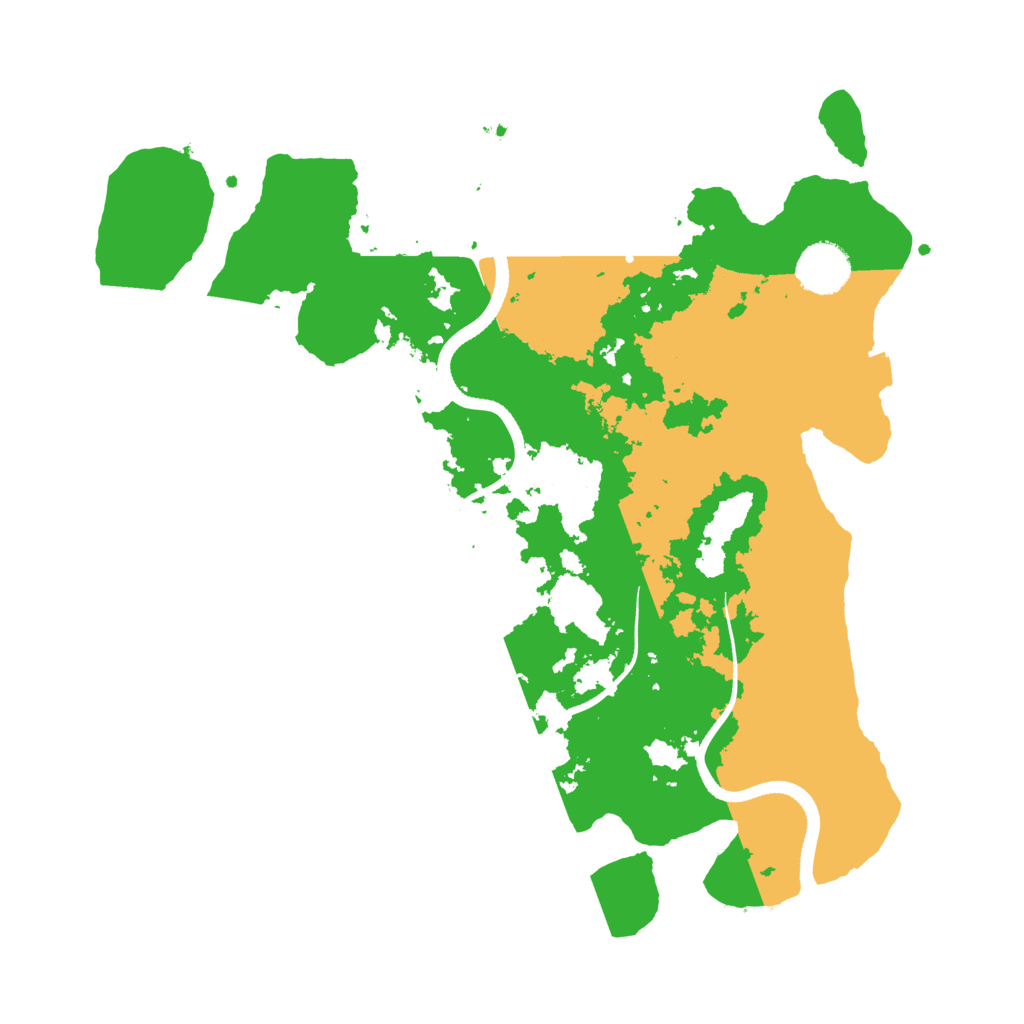 Biome Rust Map: Procedural Map, Size: 3500, Seed: 670836142