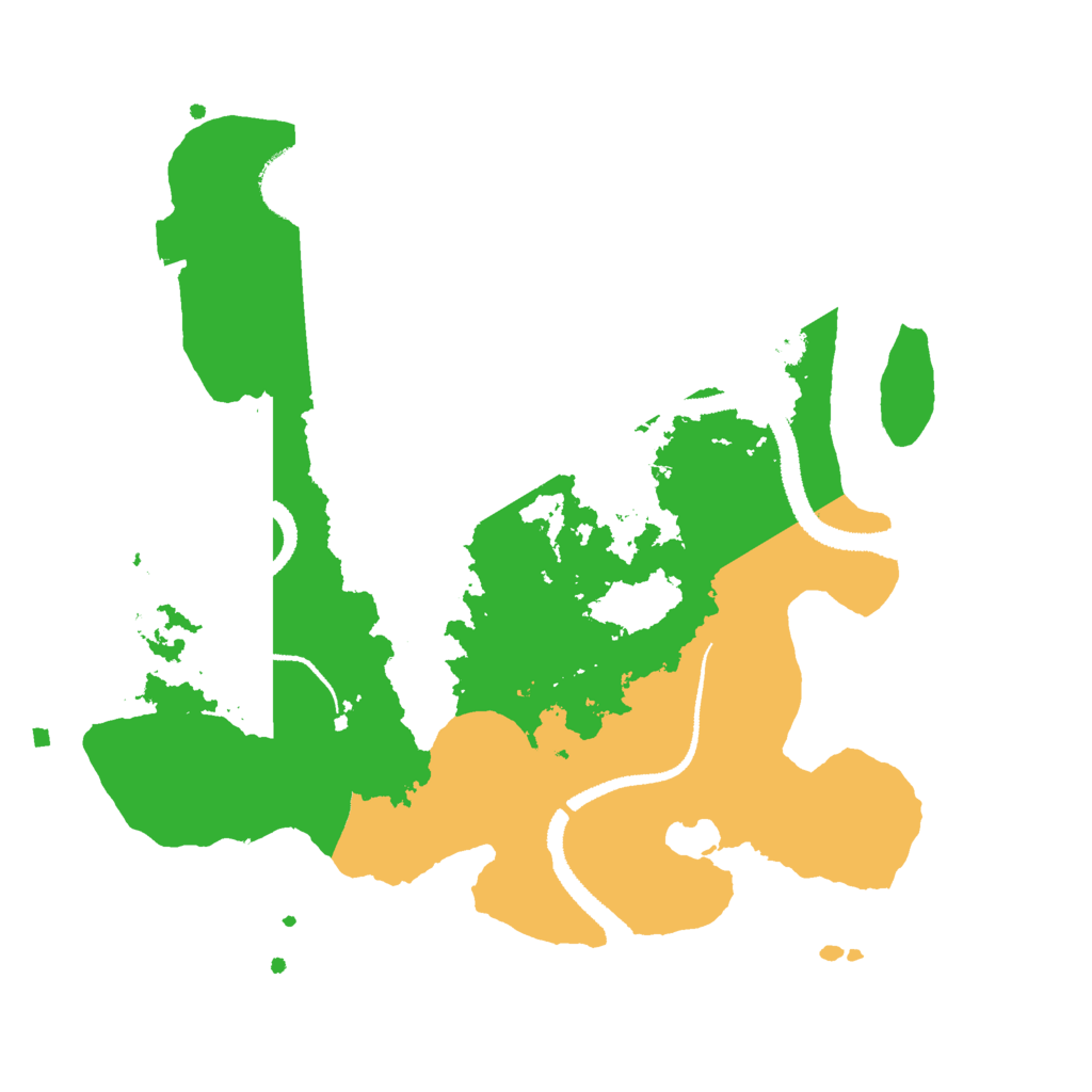 Biome Rust Map: Procedural Map, Size: 2800, Seed: 85549110