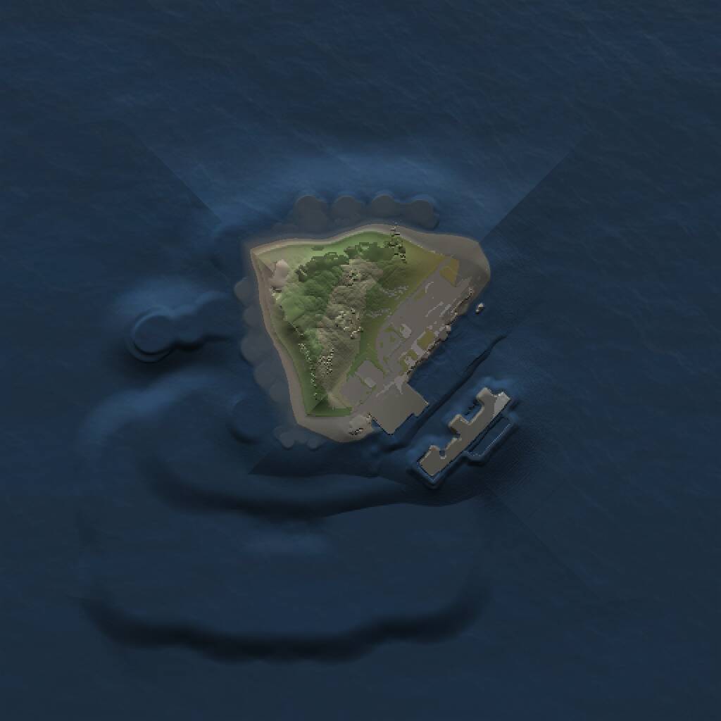 Rust Map: Procedural Map, Size: 1000, Seed: 1461431881, 2 Monuments