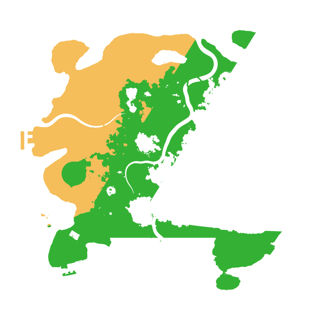 Biome Rust Map: Procedural Map, Size: 3500, Seed: 6811294