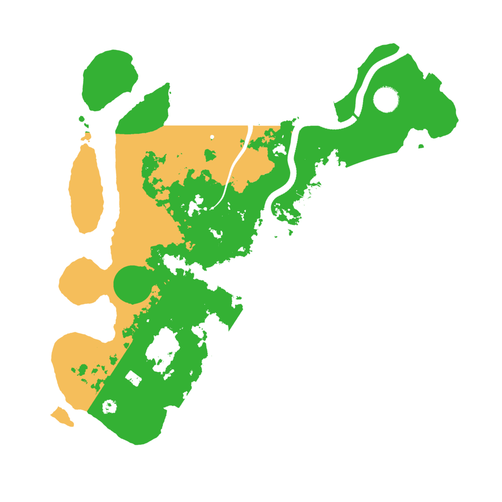 Biome Rust Map: Procedural Map, Size: 3500, Seed: 887059664