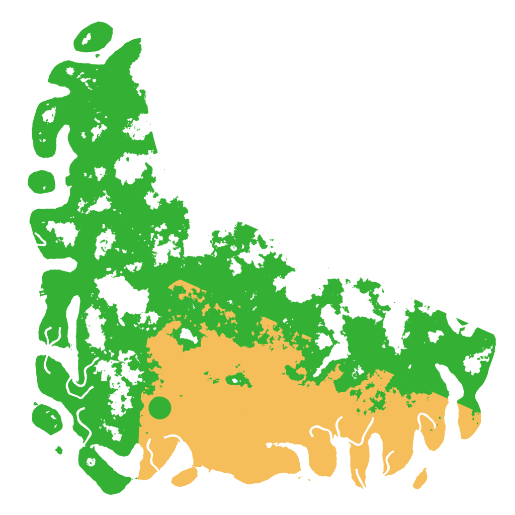 Biome Rust Map: Procedural Map, Size: 6000, Seed: 413919