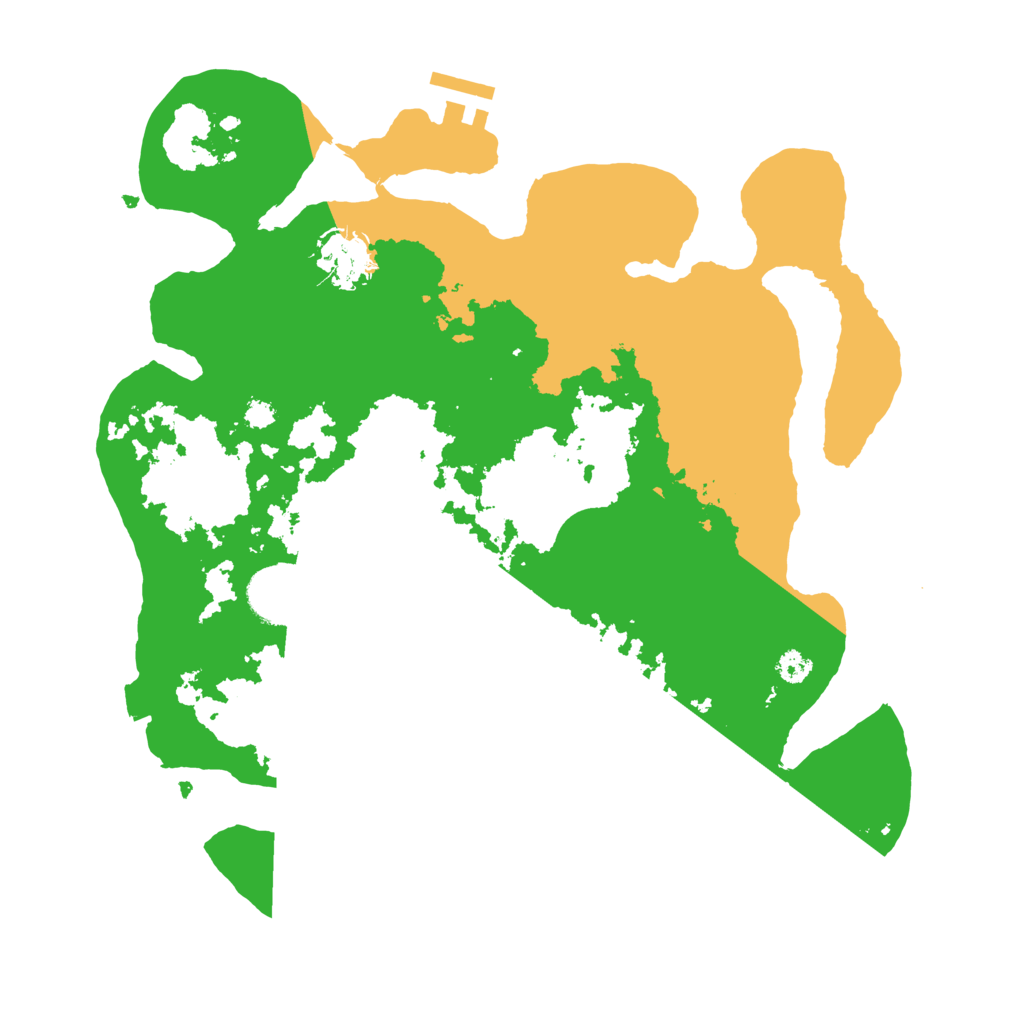 Biome Rust Map: Procedural Map, Size: 3200, Seed: 9000009