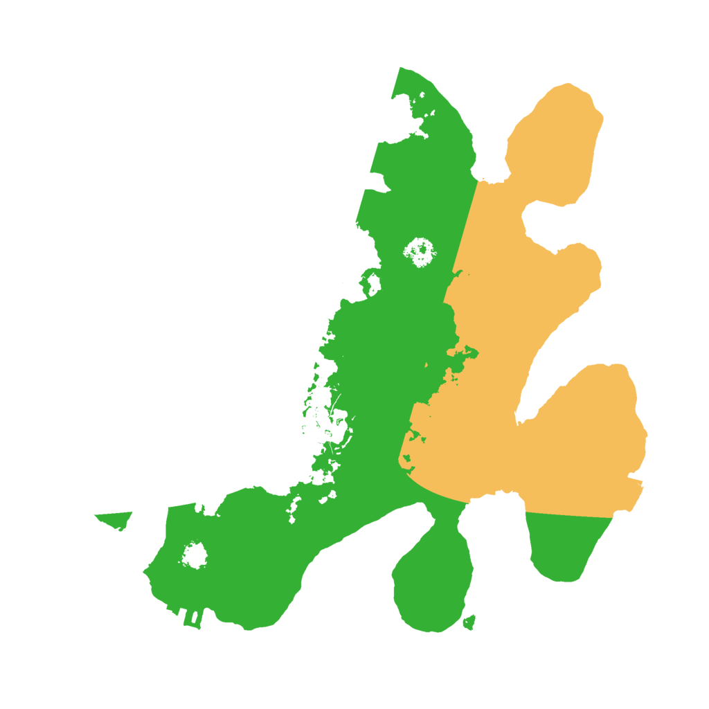 Biome Rust Map: Procedural Map, Size: 2500, Seed: 342253477