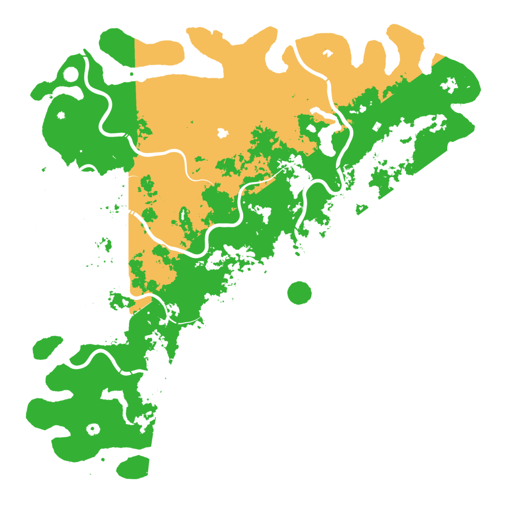 Biome Rust Map: Procedural Map, Size: 6000, Seed: 46578