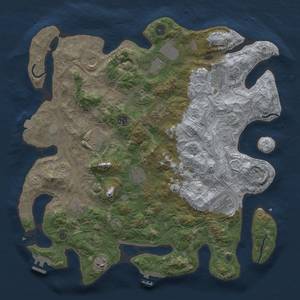 Thumbnail Rust Map: Procedural Map, Size: 4250, Seed: 2011867002, 19 Monuments