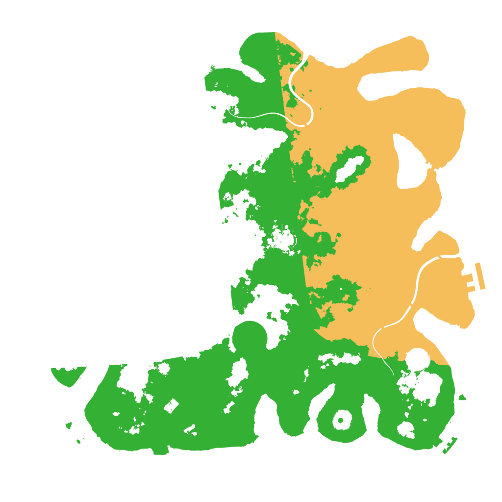 Biome Rust Map: Procedural Map, Size: 3800, Seed: 1812691243