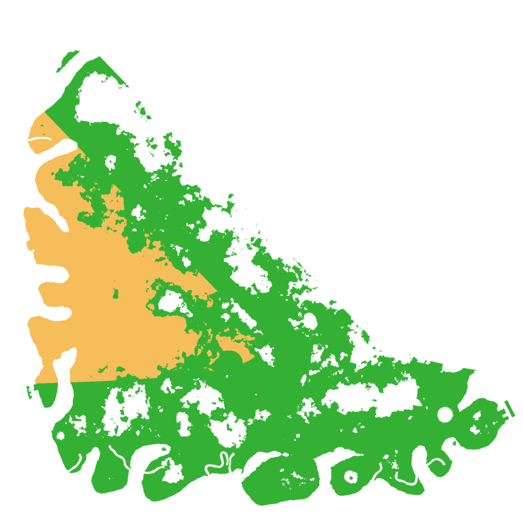 Biome Rust Map: Procedural Map, Size: 6000, Seed: 96122535
