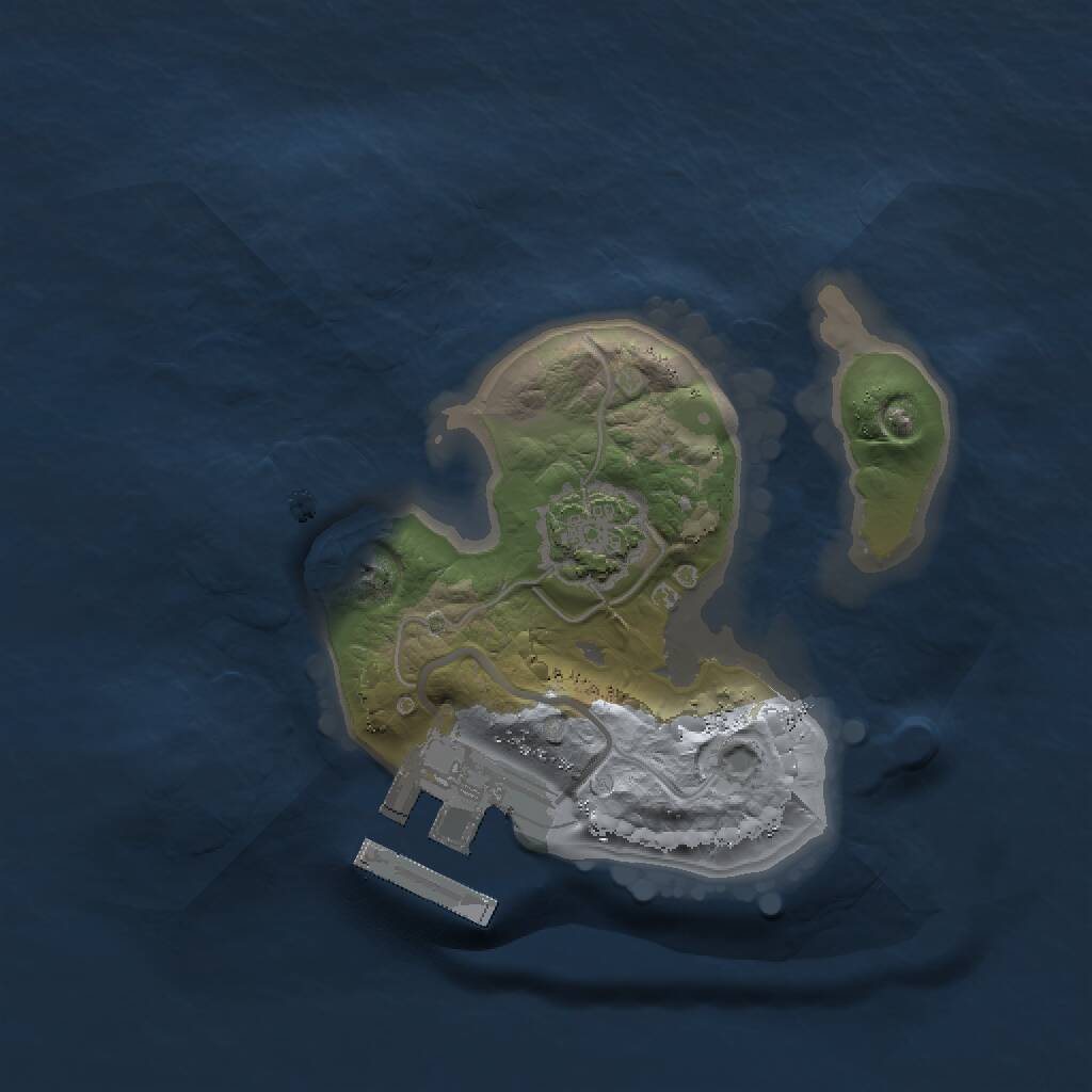 Rust Map: Procedural Map, Size: 1500, Seed: 2104940298, 3 Monuments