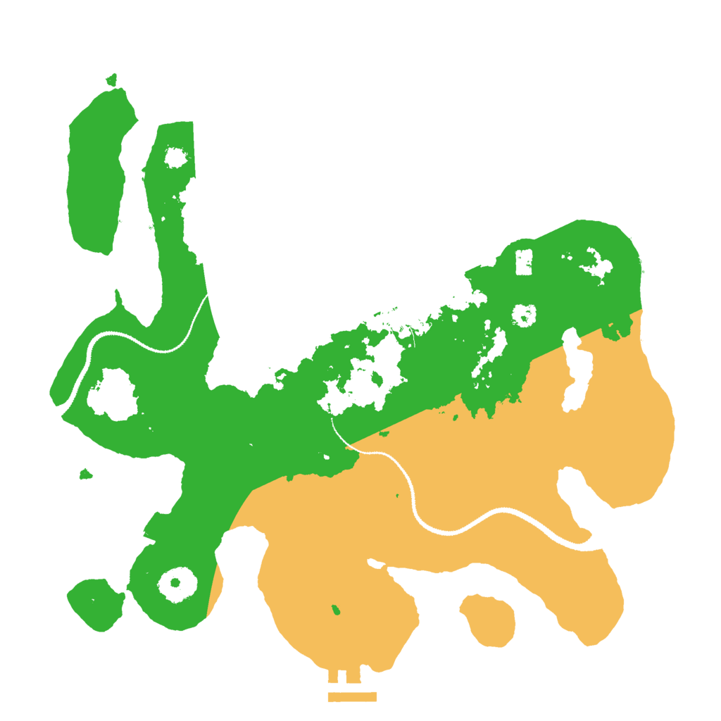 Biome Rust Map: Procedural Map, Size: 3000, Seed: 25552