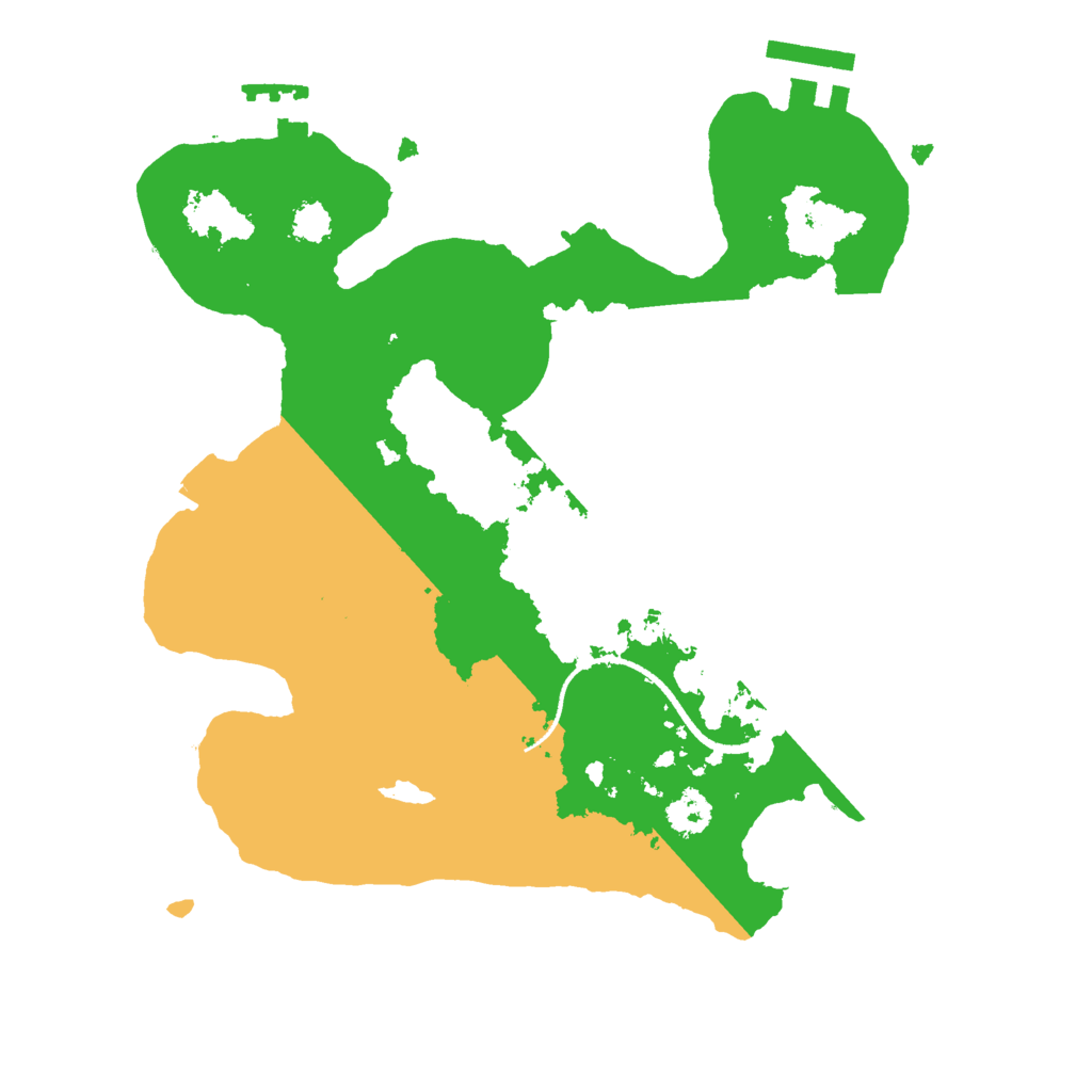 Biome Rust Map: Procedural Map, Size: 2500, Seed: 199374283