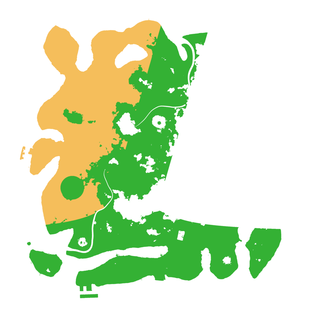 Biome Rust Map: Procedural Map, Size: 3500, Seed: 1866474274