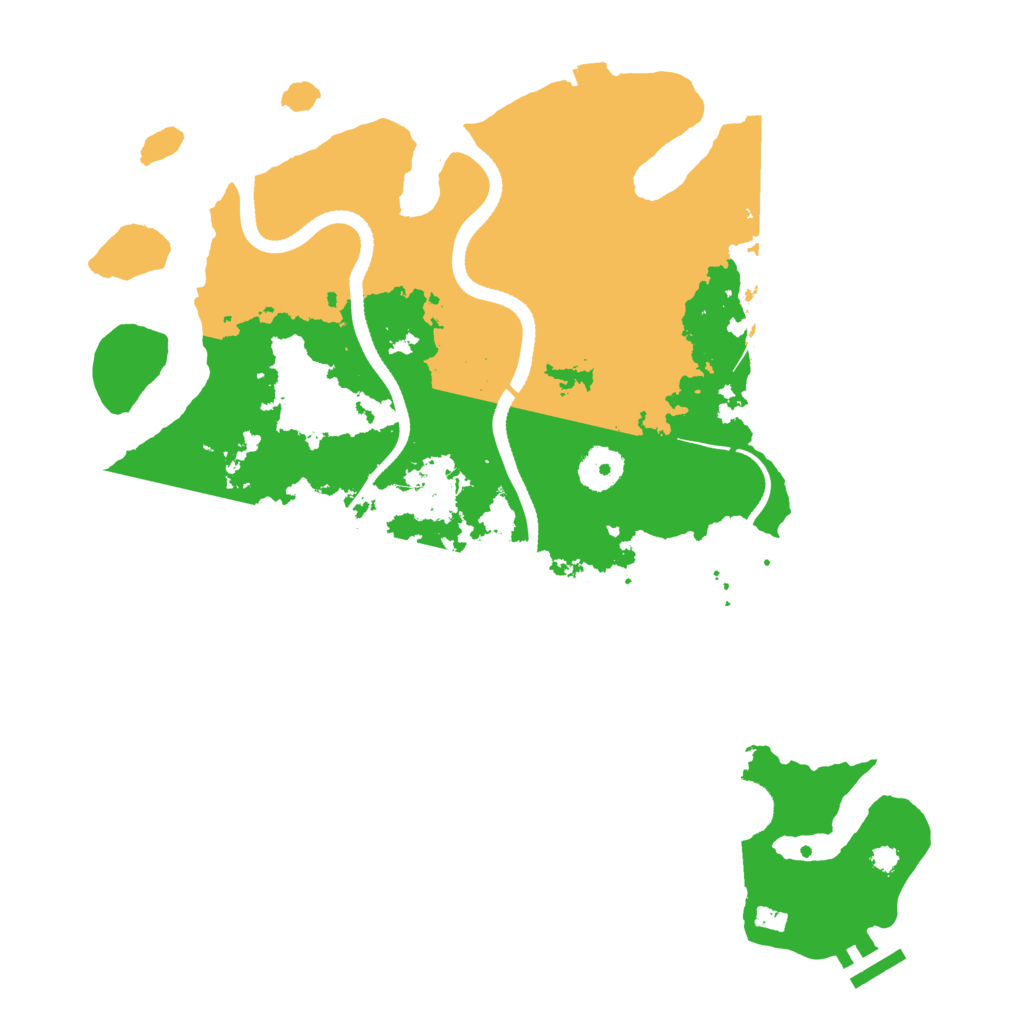 Biome Rust Map: Procedural Map, Size: 3500, Seed: 818130340