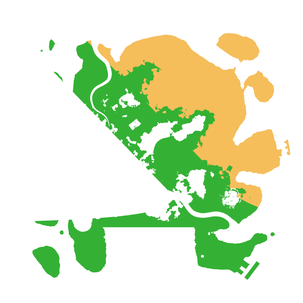 Biome Rust Map: Procedural Map, Size: 3000, Seed: 18653